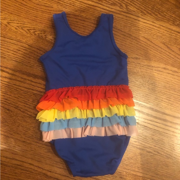 Hanna Andersson One Piece Rainbow Swimsuit 12-18 Months - Picture 3 of 6